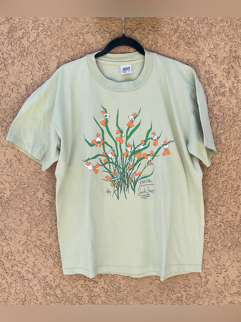 Vintage Petal Pets 1994 Quack Grass T-Shirt XL Single Stitch Ducks Nature Cotton